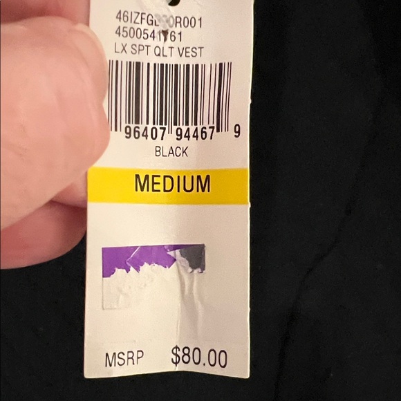 IZOD Men's Classic Black Vest - Picture 4 of 10